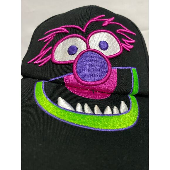 The Muppets Animal Baseball Cap Hat — Pink & Black Snapback Embroidered - Picture 8 of 9